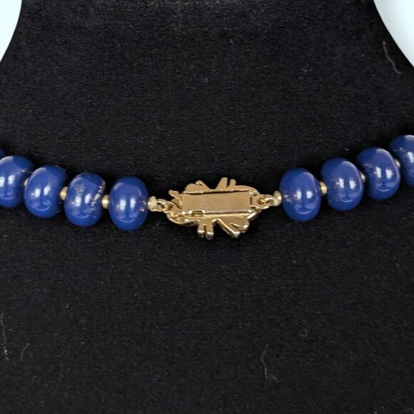 (2/$20) Vintage Blue Beaded Necklace - Picture 5 of 6